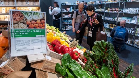 Fair Trade at the Anuga Organic 2019 Two people at the Anuga Organic 2019