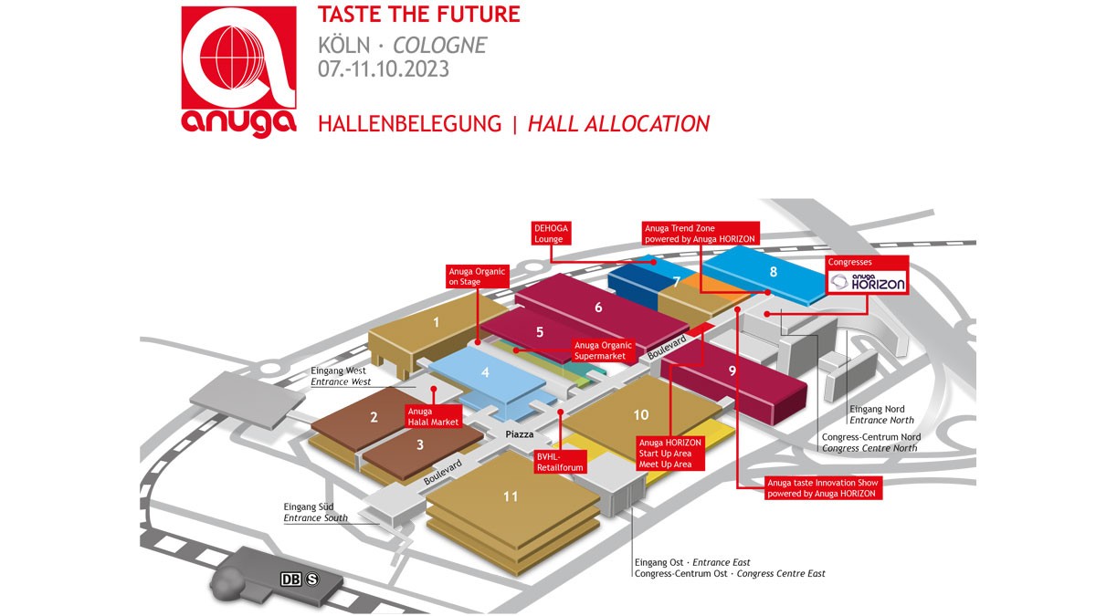 site plan Anuga 2021 site plan Anuga 2021