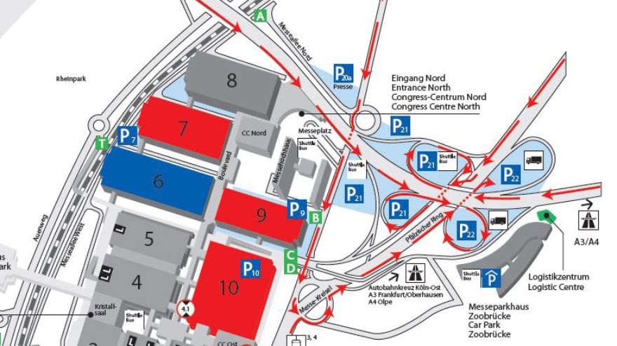 Traffic guidelines and traffic routeing plan of aquanale