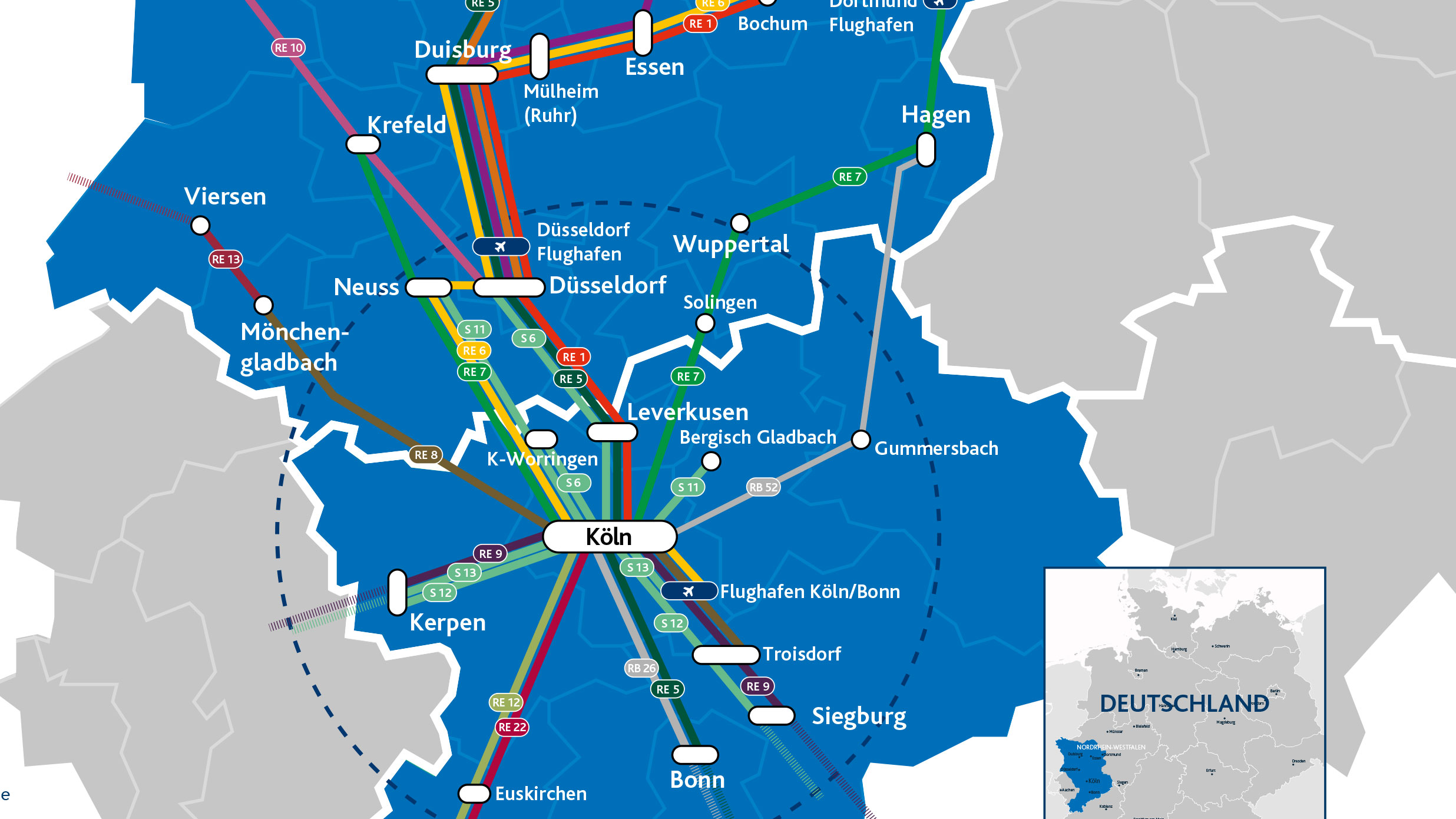 Freie Fahrt zur IDS IDS VRS-VRR Bahnverbindung