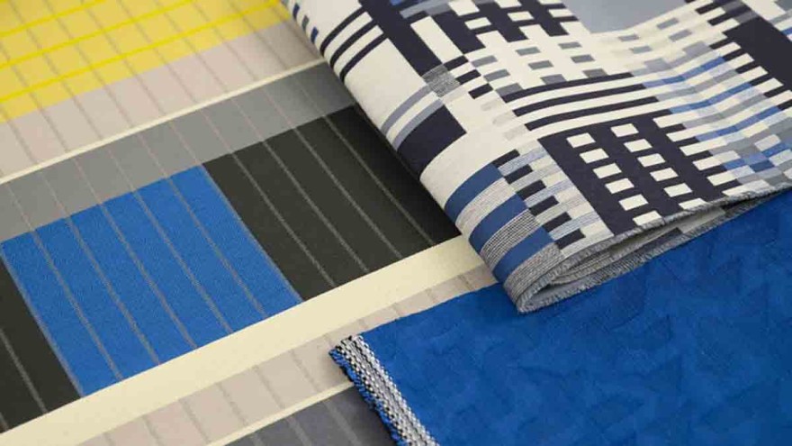 fabric-design-anni-albers Geometric fabric design by Anni Albers i