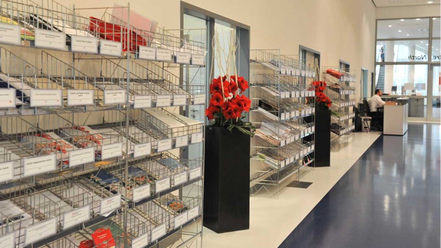 Press compartments for exhibitors at interzum Press compartments for exhibitors at interzum