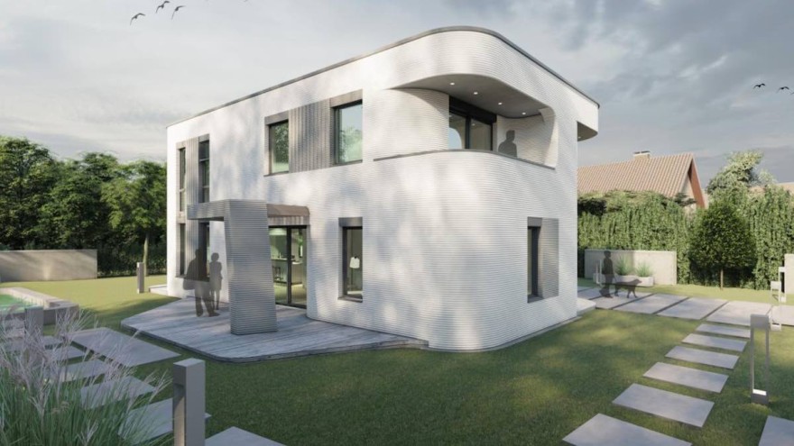 3D-gedrucktes Wohnhaus, © Peri GmbH © Peri GmbH