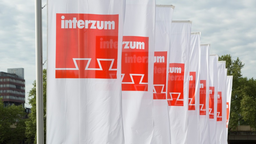 Fahnen auf der interzum Fahnen auf der interzum