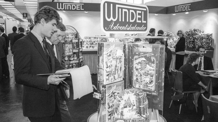 Windel Advent calendars were much sought-after products in 1987 at ISM Windel Advent calendars were much sought-after products in 1987 at ISM