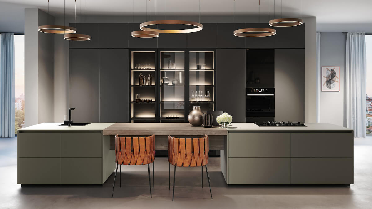 Modern display cases for more hominess in kitchens Modern display cases for more hominess in kitchens