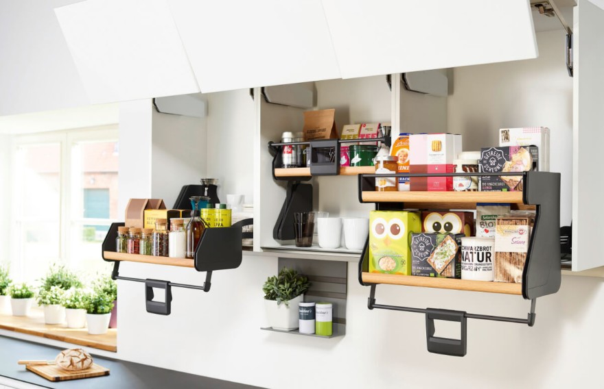 Let the stowed goods come to you LivingKitchen 2021 | Small kitchen – big impact