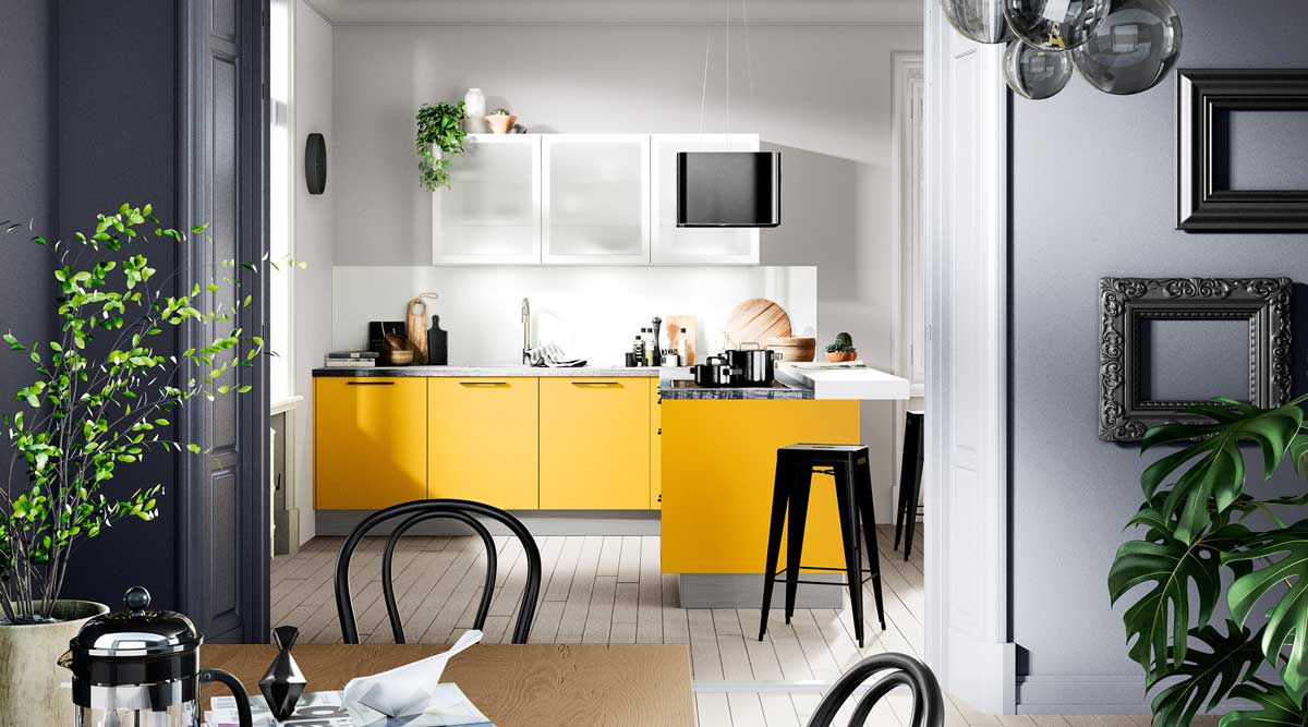 Small kitchen – big impact Small kitchen – big impact
