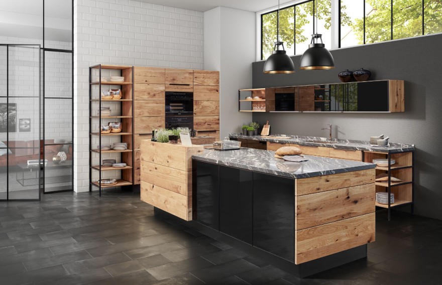Trendy solid wood kitchen by Möbelwerke A. Decker Trendy solid wood kitchen by Möbelwerke A. Decker