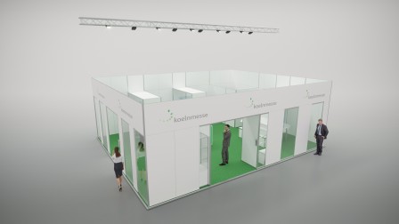Closed Basic Trade fair stand Closed Basic