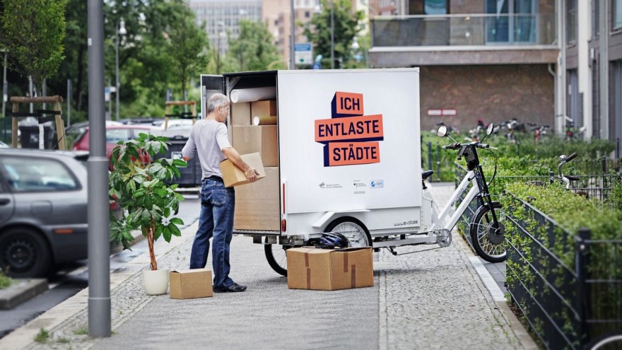 Cargo bikes also offer a lot of storage space. © DLR Cargo bikes also offer a lot of storage space. © DLR