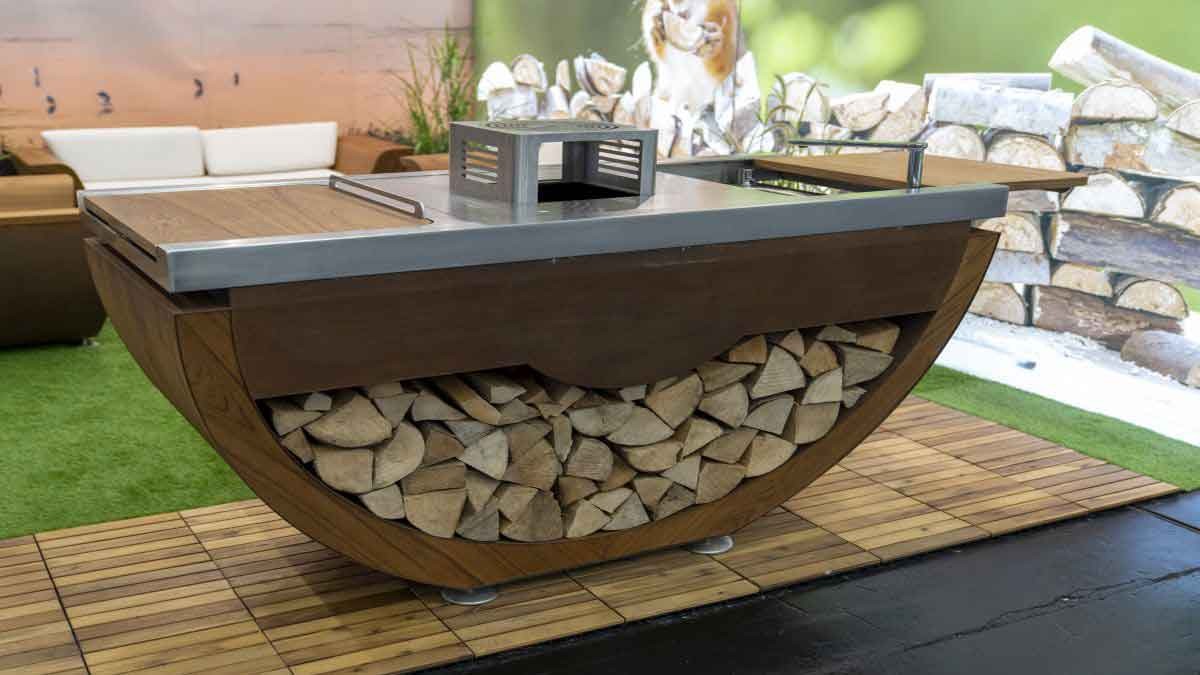 In the garden own barbecue corners are lovingly designed. In the garden own barbecue corners are lovingly designed.