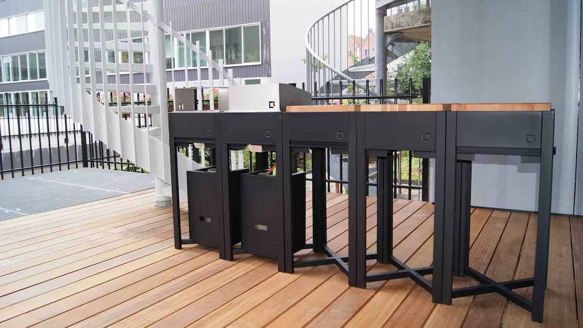 Modulare Outdoor-Küche von oneQ © oneQ Modulare Outdoor-Küche von oneQ © oneQ
