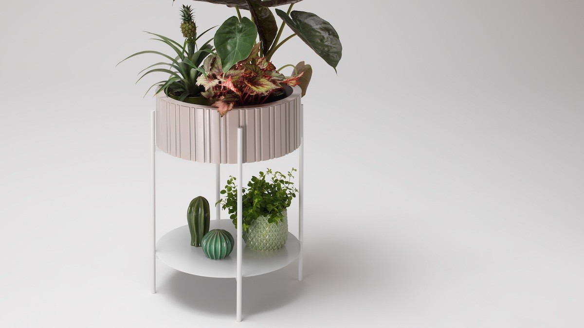 Pflanzgefäß „Twist“ für das Wohnzimmer © müller Möbelwerkstätten Pflanzgefäß „Twist“ für das Wohnzimmer © müller Möbelwerkstätten