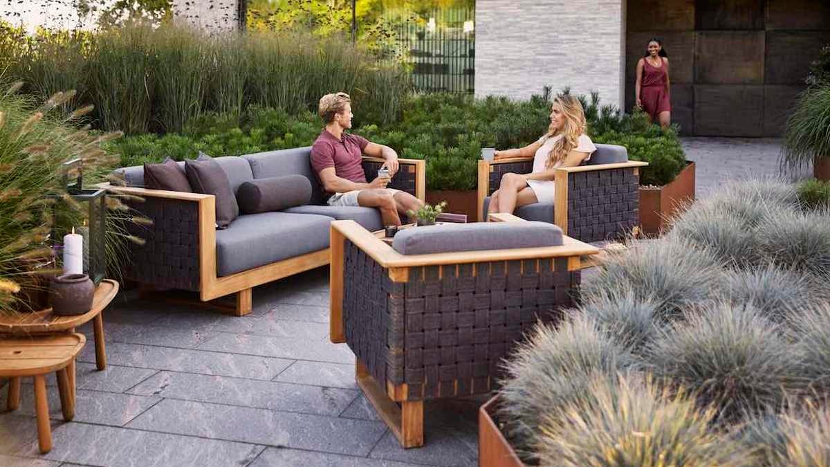 Angle lounge series from Cane-line (design: Foersom & Hiort-Lorenzen), © Cane-line Angle lounge series from Cane-line (design: Foersom & Hiort-Lorenzen), © Cane-line