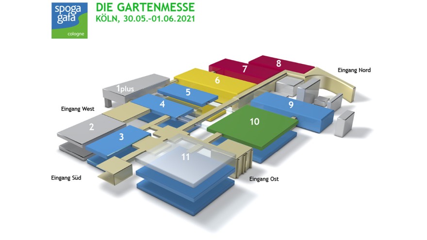 Hallenplan der spoga+gafa Hallenplan der spoga+gafa