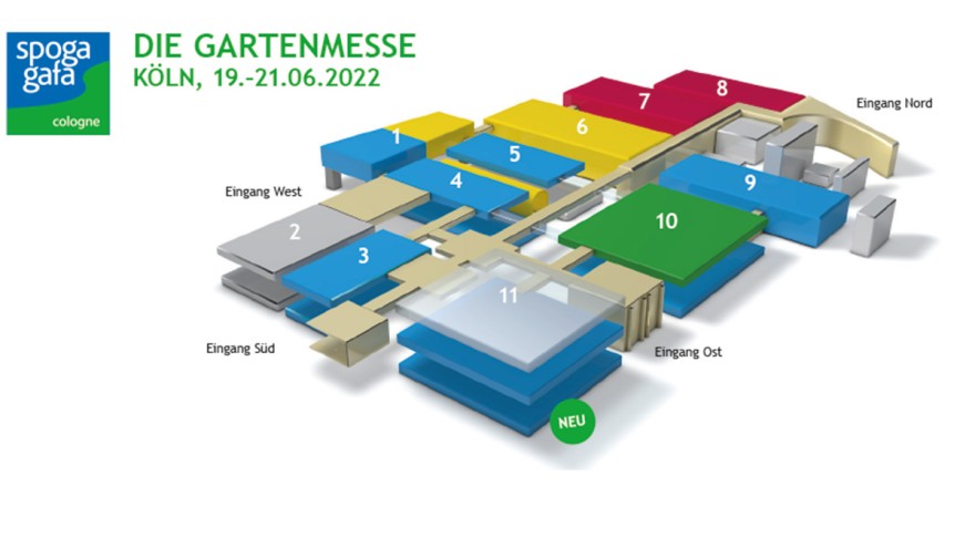 Hallenplan der spoga+gafa Hallenplan der spoga+gafa