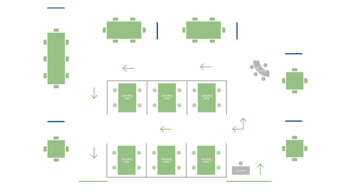 Sketch of meeting rooms Sketch of meeting rooms